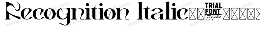 Recognition Italic字体字体转换